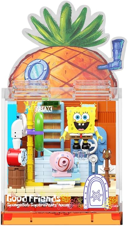 Exquisite Toy Building Block Box Set Series Pineapple House Building Blocks Birthday Gifts for Boys and Girl with Themed Characters for 14+ Teenagers &amp Adults