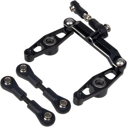 1/10 RC Car Aluminum Ball Bearing Crank Steering Arms Set for Tamiya TT-02 / TT-02D / TT-02E Racing Car Upgrade Parts