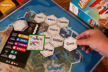 Floodgate Games Landmarks | Cooperative Board Game for Adults and Kids | Fun Game for Family Game Night | Word Association Party Game | Ages 10 and up | 2-10 Players | Average Playtime 20 Minutes