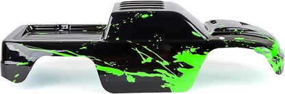 SummitLink Custom Body Compatible for 1/10 Scale RC Car or Truck (Truck not Included) (Muddy Green Over Black)