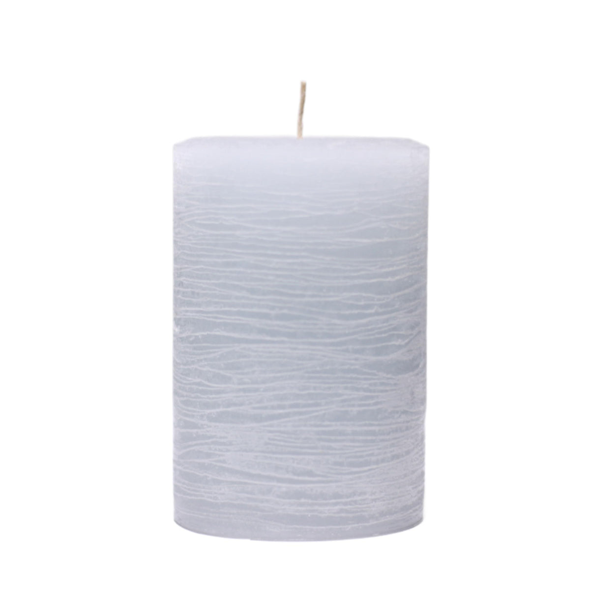 Modern Candle Design Large Unscented Rustic Nordic Pillar Candle Handmade in The USA (6" Colonial Blue)