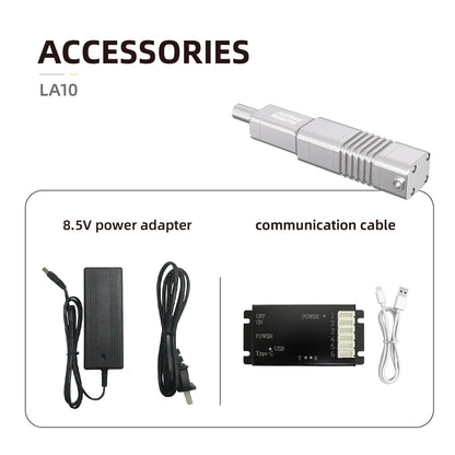INSPIRE ROBOTS LA High Precision Micro Linear Servo Actuator,Stroke 10mm,Force 15.7lbs(70N), Drive&Control Integrated| for Robotics,Industrial Automation,Biomedical Instrument,Education|LA10-021D