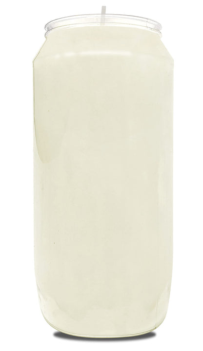 Hyoola 7 Day White Prayer Candles, 6 Pack - 6" Tall Pillar Candles for Religious, Memorial, Party Decor, Vigil and Emergency Use - Vegetable Oil Wax in Plastic Jar Container