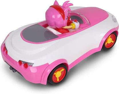 Sonic The Hedgehog Sonic Team Sonic Racing RC: Amy Rose - NKOK (683) 1:28 Scale 2.4GHz Remote Controlled Car 6.5' Compact Design Officially Licensed Sega Battery Powered Ages 6+