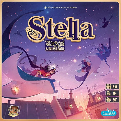 Asmodee Stella: Dixit Universe Board Game - Competitive Sky Exploration Image Association and Strategic Guessing Fun Family Game for Kids and Adults Ages 8+ 3-6 Players 30 Min Playtime