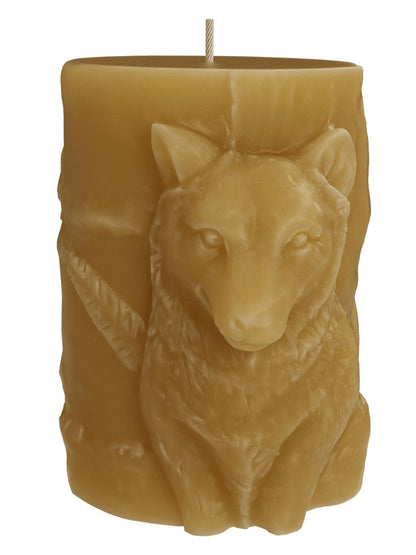 Wolf Cylinder Animal Resin Casting Silicone Mold for Home Decor & Candle Making Wave Spiral Mold