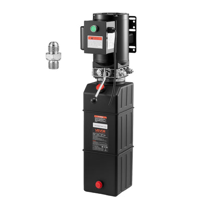 Vevor Hydraulic Pump 15 Quart Hydraulic Motor Hydraulic Lift Single Phase Car Lift 3450 RPM Dump Trailer 208-230 Volt Portable Car Lift 2 Horsepower Auto Lift Vehicle Lift Portable Power Press