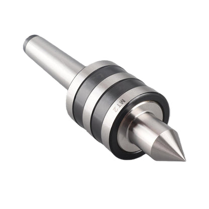 AUNMAS MT2 Live Revolving Center, High Medium Turning Tools Parts for Lathe Tailstock Machine High Speed Turning, 0.01 Accuracy