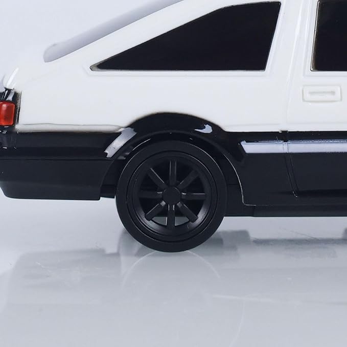 TOUCAN RC HOBBY 1/43 Rc Drift Car AE86 15km/h High Speed 2.4G Radio Controlled Racing Vichle Fully Proportional 4WD RTR Mini Model Dual Hazard Lights Radio Battery 14+