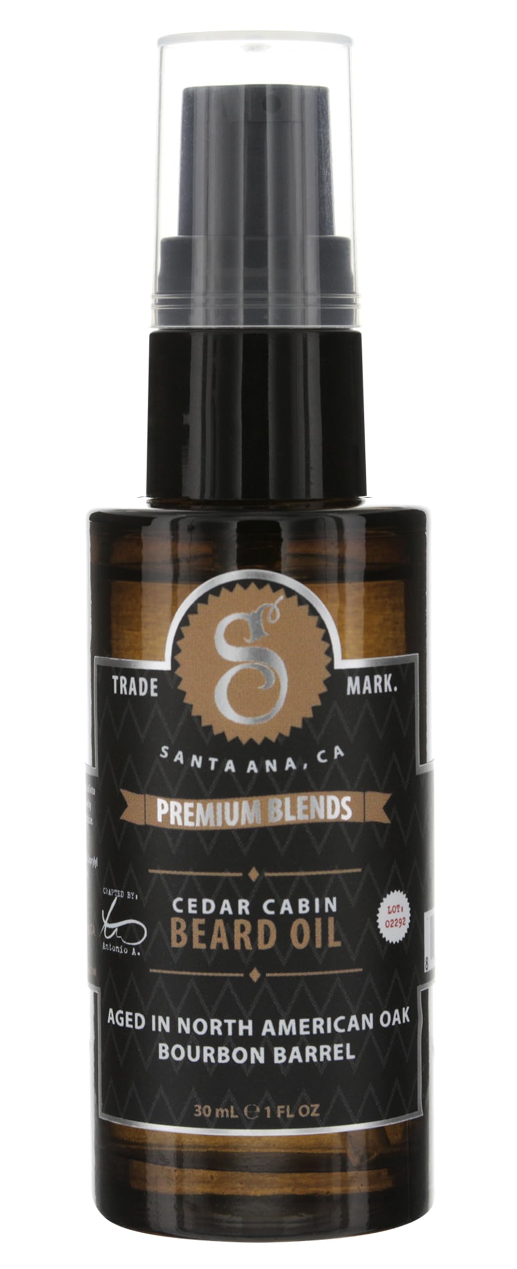 Suavecito Premium Blends Beard Oil - Leave-In Beard Conditioner For Softening Hair, Hydrating Skin, Eliminating Beard Dandruff, Healthy Beard Growth - 1 oz