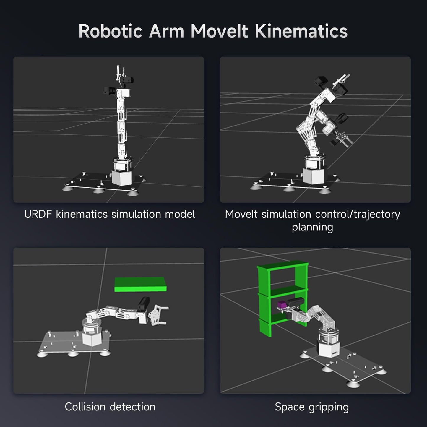 Yahboom Jetson Orin Nano Super 8GB 6DOF Robotic Arm 3D Space Scanning, Depth Camera Visual Recognition AI Vision AI Voice Interaction ROS, Python Programming Data