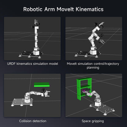 Yahboom 6DOF Program Robotic Arm Kit 3D Adaptive Gripping, 3D Automatic Recognition Supports Large AI Model (Sta-OrinNano Super 4GB)