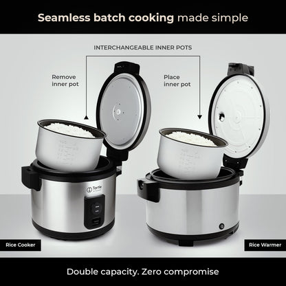 Dual-unit commercial rice cooker bundle