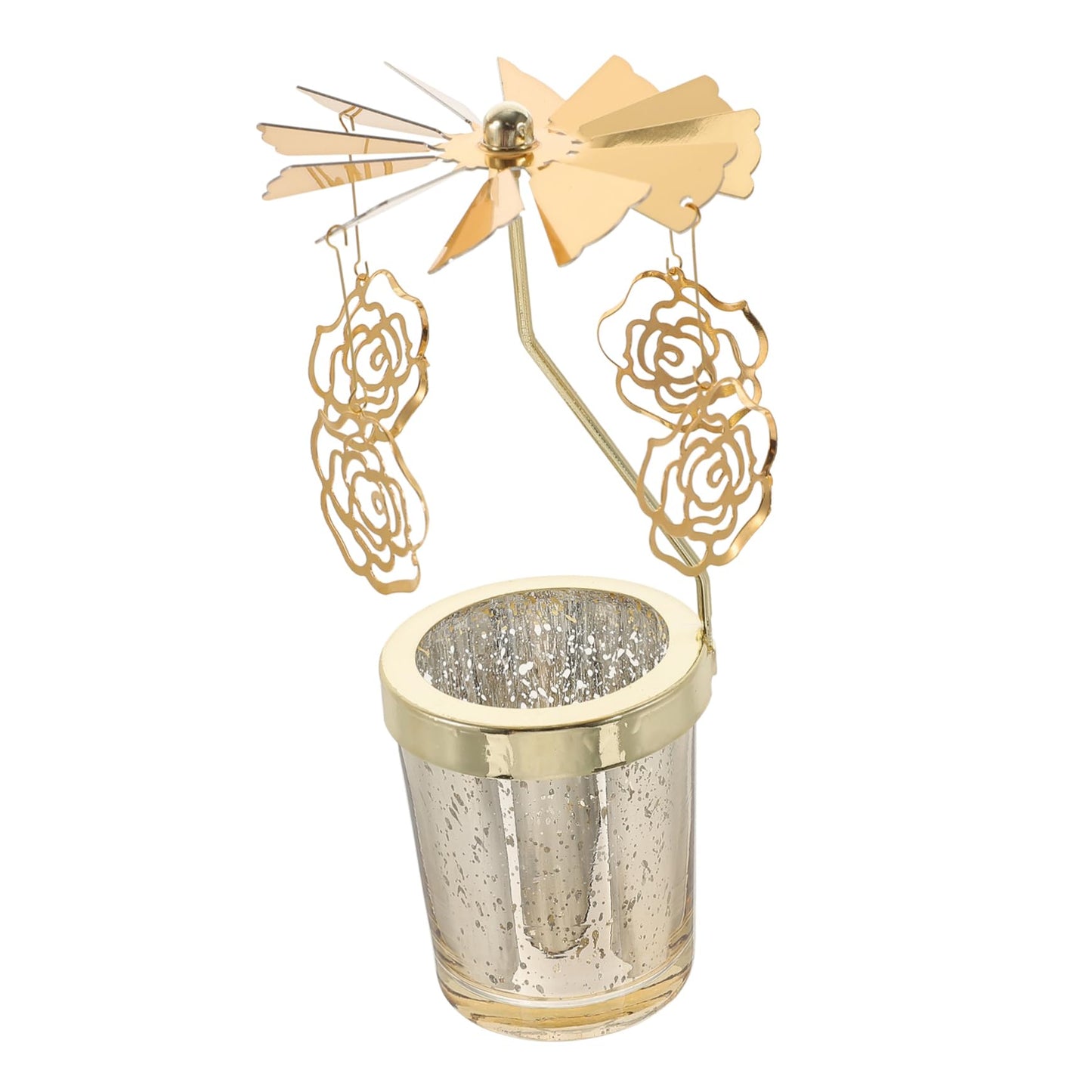 Ciieeo 2pcs Rotating Candlestick Holder Chic Metal Design for Parties and Celebrations for Valentine Day Christmas Birthdays Lightweight and Compact Decorative Candle Stand