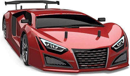 Redcat Racing Lightning EPX RC Drift Car 1/10 Scale 4WD with 2.4GHz Radio 19T Brushed Motor Tunable Suspension Remote Control Car with Battery and Charger - Metallic Red