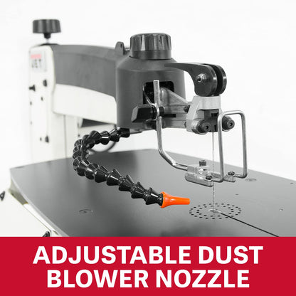 JET 22-Inch Scroll Saw w/ Foot Switch, Variable Speed, 120V 1Ph (JWSS-22B)