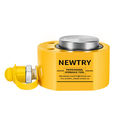 NEWTRY Hydraulic Ram Cylinder 30 ton Hydraulic Jack Lifting Cylinder Hydraulic Cylinder Jack 0.55” Low Profile Hydraulic Porta Power Ram Jack Mini, Portable for Shipbuilding, Bridge, Construction