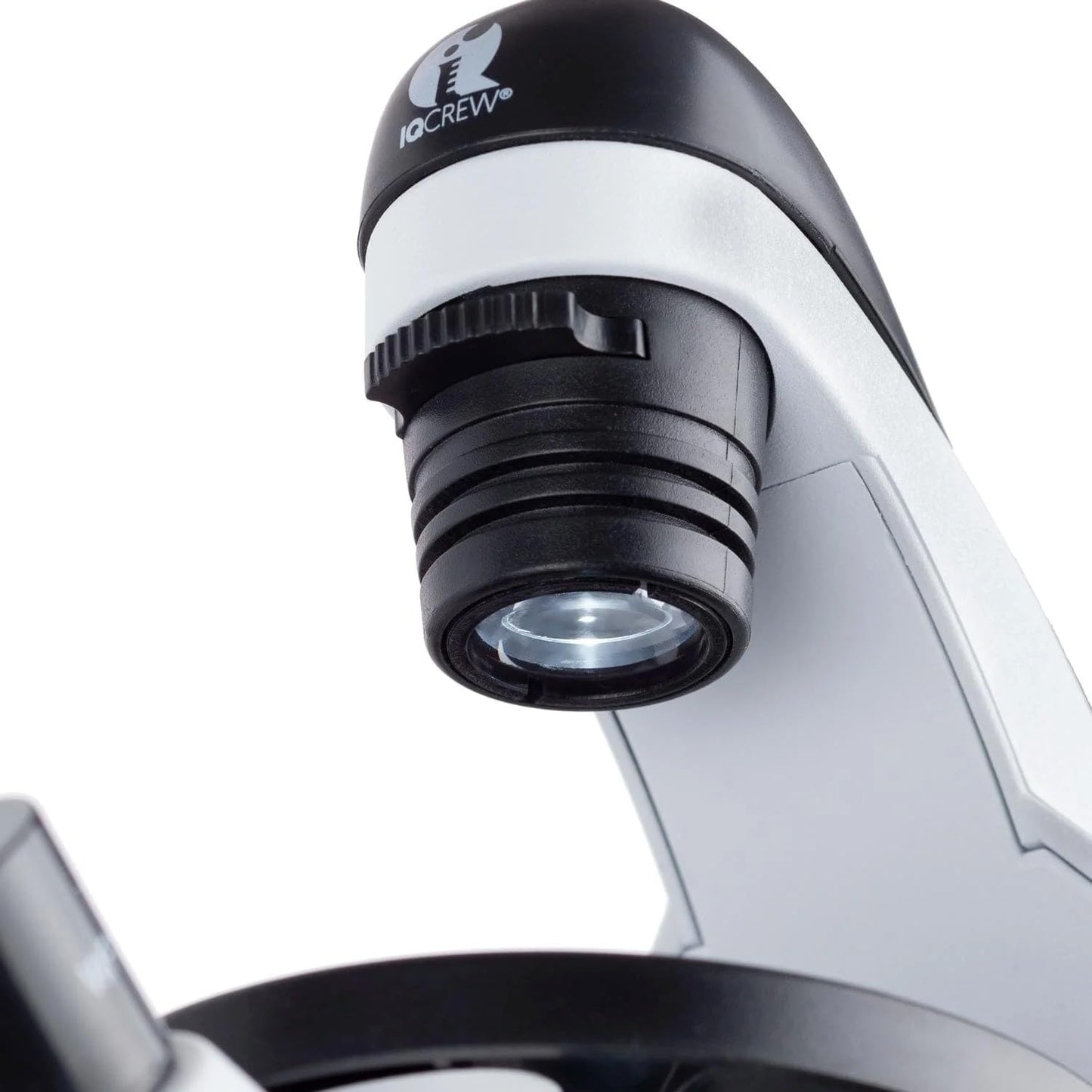 IQCrew STEM Science Discovery 40X-500X Inverted Microscope with 25 Prepared Slides, and Microscope Book for Students