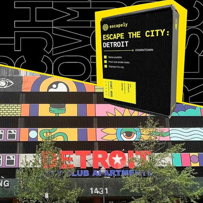 Detroit Outdoor Escape Room | Real City Scavenger Hunt | Gifts for Adults &amp Families | 1-6 Players 2-3 Hours 1.5 Miles Walking Distance