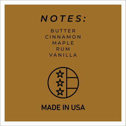 A Cheerful Giver - Butter Maple Mama Scented Glass Jar Candle (22oz) with Lid & True to Life Fragrance Made in USA