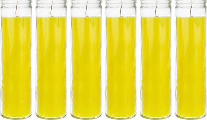 Aspen Brands Blessed Sanctuary Devotional Prayer Candle Religious Candle, (Yellow, 6 Pack)