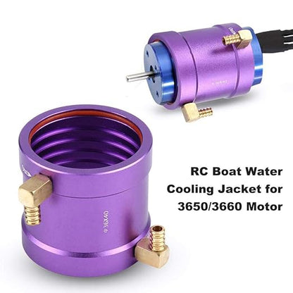 Bewinner 36mm Metal Water Cooling JacketPerfect Water Cooling Jacket for RC MotorsSuitable for 3650/3660 Motorwith Good Heat Dissipation Performanc