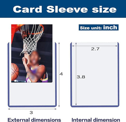 500 Hard Card Sleeves Card Toploaders for Protection for Baseball Football Premium Top Loaders for Cards Ensuring Safety (500 Hard Sleeves)