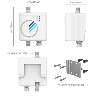 AquiSense PearlAqua Deca 30C UV-C LED Water Disinfection System (Max Flow 5 gallons per Minute)