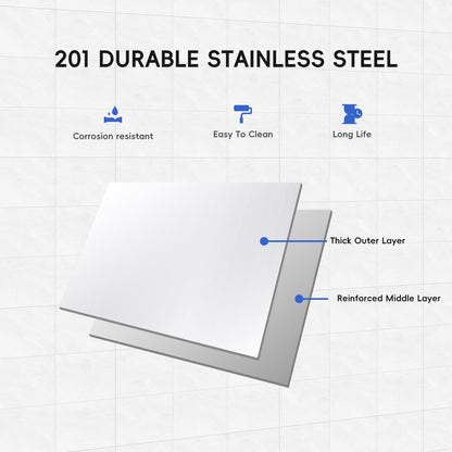 36 x 24 in Stainless Steel Table with Overshelves for Prep & Work, NSF Commercial Stainless Steel Kitchen Island with Adjustable Shelf & Hooks for Restaurant, Home and Hotel