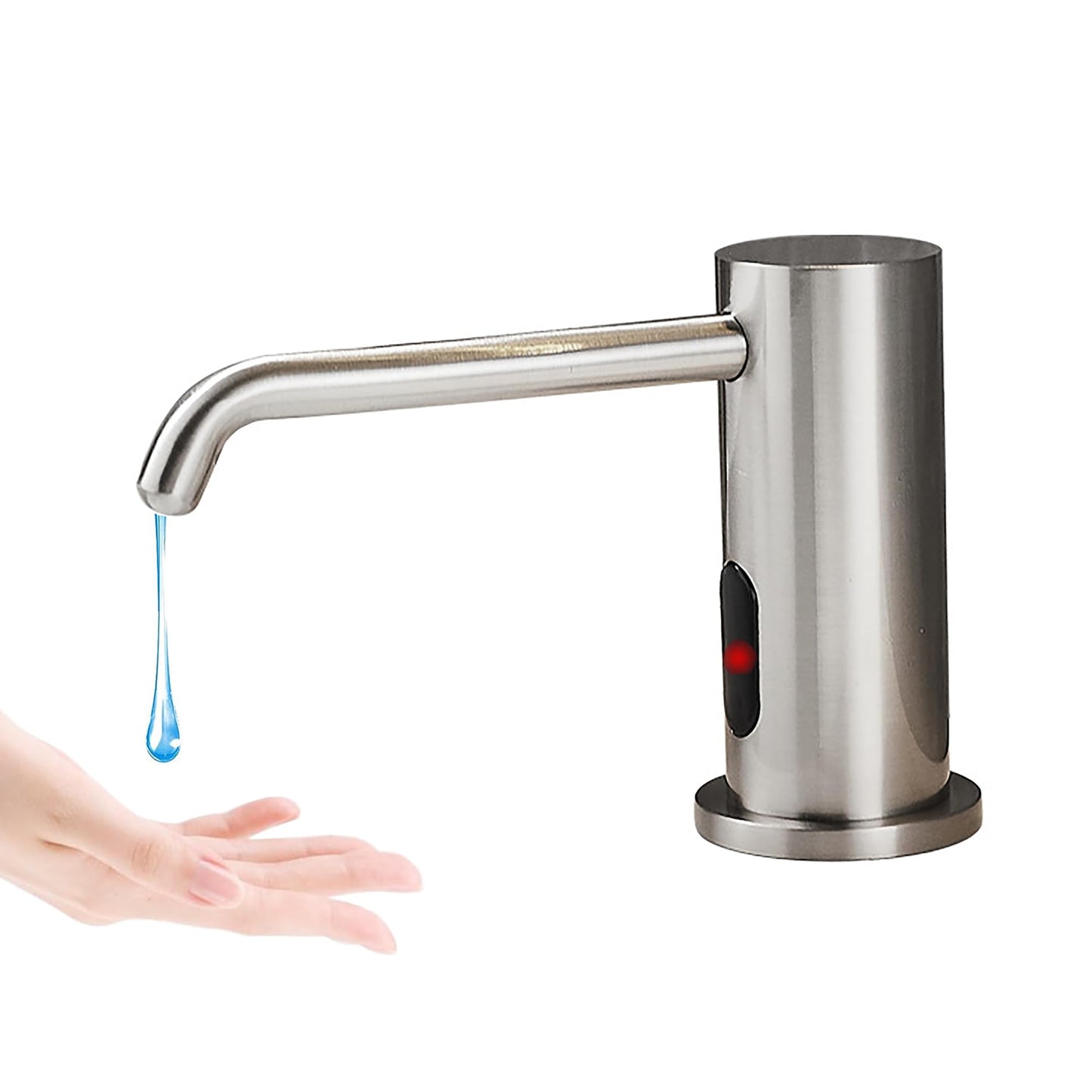 Automatic Soap Dispenser Touchless for Kitchen and Bathroom, Sink Built in Commercial Electric Soap Dispenser,Upgraded Infrared Sensors Brass Material, with Bottle and Pump 33.81oz/1000ml