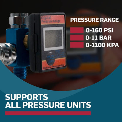 LE LEMATEC Premium Sand Blaster Gun Kit, Air Compressor Oil Water Separator, and Air Pressure Regulator