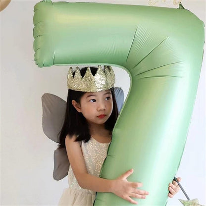 Lingqiang Sage Green Number 70 Balloons, 3pc 40 Inch Large Olive Green Foil Number 7 & 0 Balloons for Women, Men, Unisex Adults, Self Inflating 70th Birthday, Anniversary Party Decorations Supplies