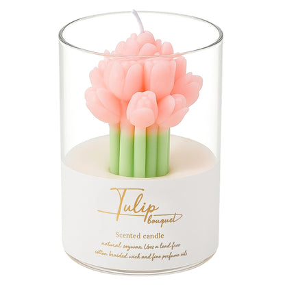 Verdyn Orange Flower Shape Soy Wax Scented Candles 100% Natural Soy Wax | Relaxing Aromatherapy Candle | Housewarming Gift for Women & Men | Decoration Table Candles | Warm & Decorative Candles