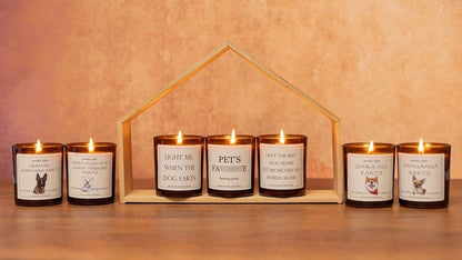 German Shepherd Gifts & Decor, German Shepherd Gifts for Women, Smells Like German Shepherd Farts Candle - Lavender & Eucalyptus, Crafted by Natural Soy Wax & Natural Essential Oils