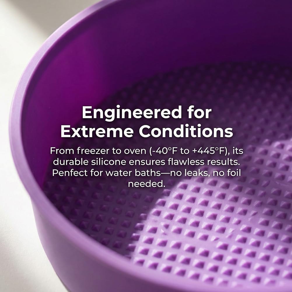 KOOTIPS Baking Silicone 10-Inch Round Cake Pan Baking Mold, BPA Free, Non-Stick European-Grade Silicone, 2.16-Inches Deep