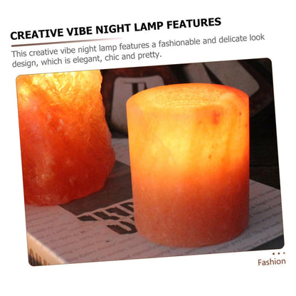 Amosfun Himalayan Salt Candle Holder Decorative Tealight Stand for Table Yoga Meditation and Home Decor Cozy Atmosphere for Events and Relaxation