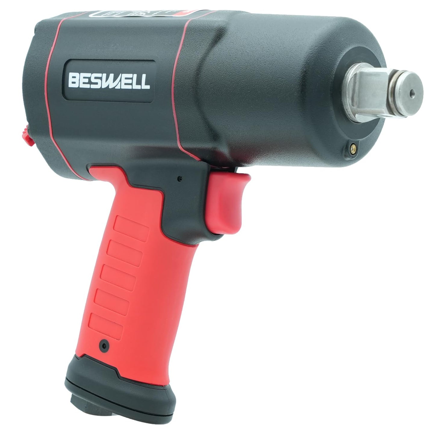 BESWELL 3/4-Inch Air Impact Wrench, Heavy Duty Pneumatic Tool with 1695 Ft-Lbs Max Torque, Twin Hammer Impact Gun for Commercial Truck Service, Agriculture Equipment and Construction Use etc - BW-134K