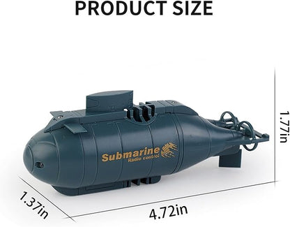 Mini RC Submarine Boat for Kids 6CH Remote Control High-Speed Waterproof Diving Toy for Pools Lakes Bathtubs – Gift for Boys and Girls（Blue）