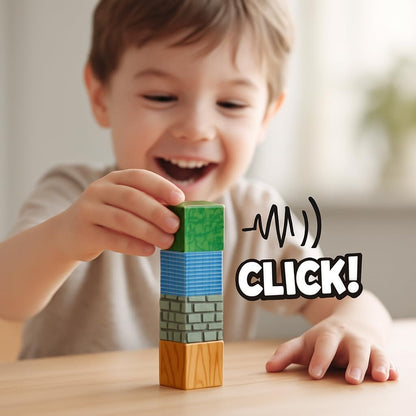 uMadeUs Magnetic Blocks Building Set - Puzzle Cubes as STEM Toys for Kids - Toddlers Sensory Construction Tiles - Ages 3+ Creative Educational Games for Boys and Girls - Frozen 2-100pc Block