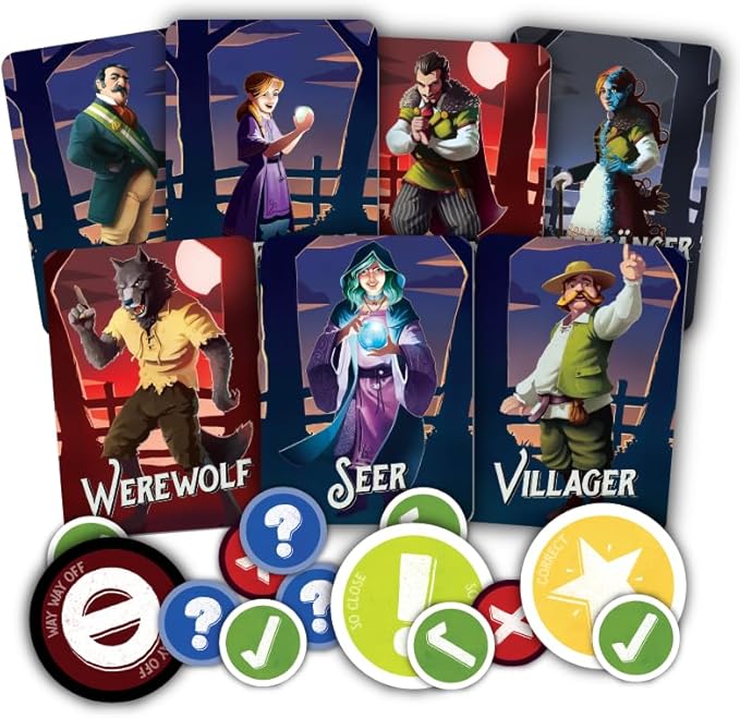 Werewords Deluxe Edition by Bezier Games | Word Guessing with Hidden Werewolves and App Support | Social Deduction with Speedwords Mode | 2-20 Players Ages 14+ | 10 Minutes