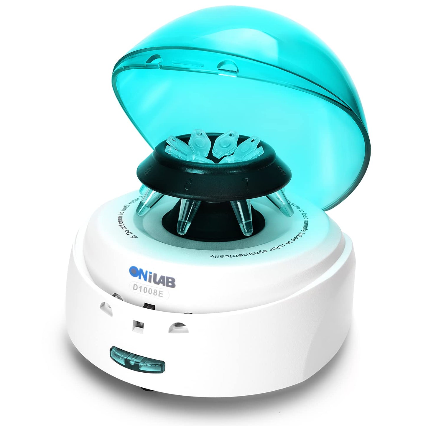 ONiLAB Scientific Mini Centrifuge 5000RPM,1360 x g RCF, Lab Benchtop Centrifuge with 2 Rotors for 8 x 0.2/0.5/1.5/2.0ml and 0.2mL×32 PCR Strips, Low Noise≤45dB, 100-240V,Green lid(ONLY for MICROTUBES)