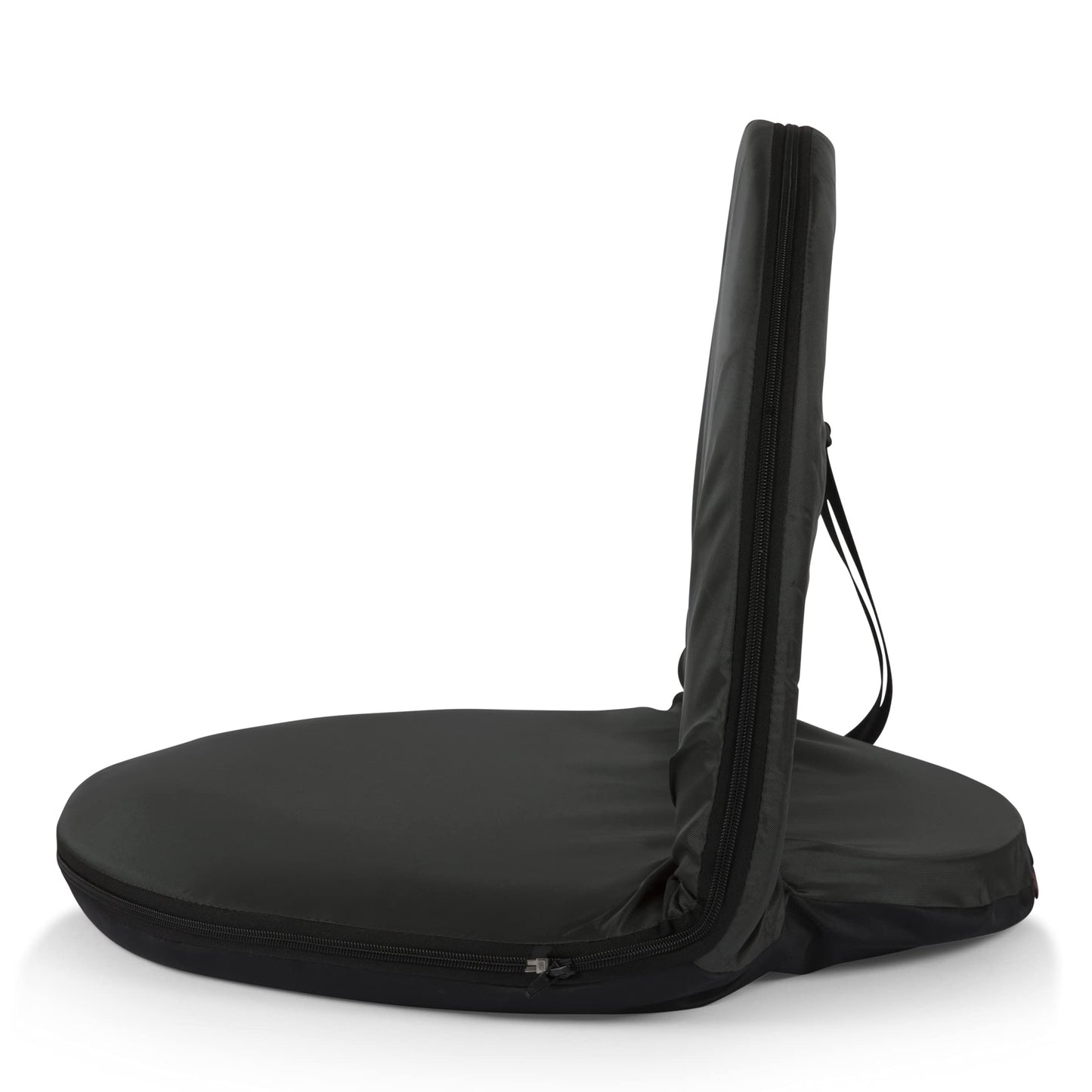 PICNIC TIME Oniva Portable Reclining Stadium Seat with Back Support, Folding Bleacher Chairs with Back and Cushion, Thick Padded Bench Seat and Armrest, Includes Six Backrest Positions, (Black)