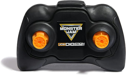 Monster Jam JCB DIGATRON Remote Control Truck 1:15 Scale RC Monster Truck with 2.4GHz Full-Function Controller Indoor/Outdoor Official Vehicle for Kids Ages 4+
