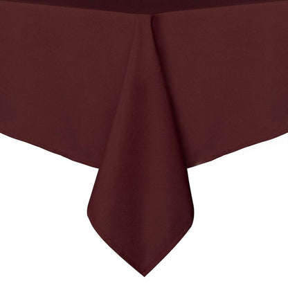 sancua Rectangle Tablecloth - 54 x 120 Inch - Stain and Wrinkle Resistant Washable Polyester Table Cloth, Decorative Fabric Table Cover for Dining Tables, Buffet Parties and Camping, Burgundy