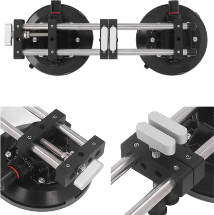 INREPRO 2 Pack Seamless Seam Setter with 6 Inch Vacuum Suction Cups for Seam Joining &cLevelling, Professional Countertop Installation Tool for Granite, Stone, Marble, Slab, Tile Gap Regulator