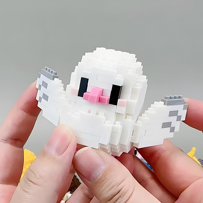 Parrots Micro Mini Building Block Sets Birthday Gift for Kids Animals Buildling Model Kits Mini Bricks Birds Series Toys for Kids（12 Boxes）