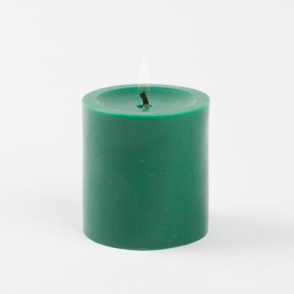 Richland® 3" X 3" Hand Poured Pillar Candle Dark Green