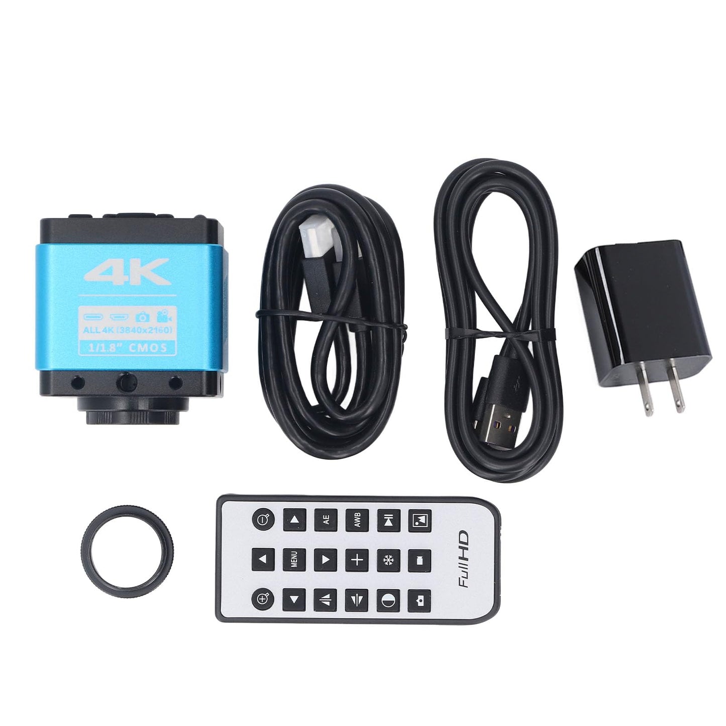 4K HD Microscope Camera 8.3MP 3840 x 2160 Resolution USB Industrial Microscope Camera for Digital Video and Photo
