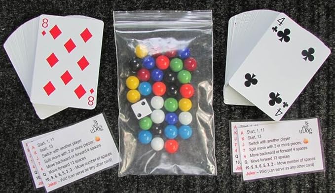 uDog Board Game | Old-Fashioned Fun for 2–12 Players | Handmade in The USA | Durable Wooden Pieces to Last a Lifetime | Family Game Night (12 Player)