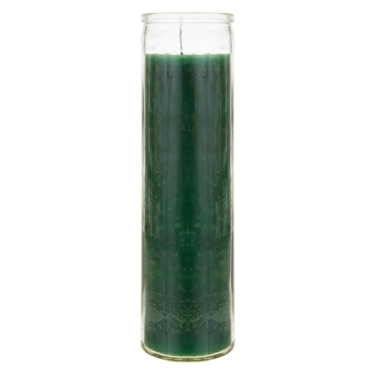 Mega Candles 6 pcs Unscented Green 7 Day Glass Container Devotional Prayer Candles, Premium Wax Candle 2 Inch x 8 Inch, Sanctuary, Vigils, Prayers, Blessings, Religious, Memorials, Remembrance
